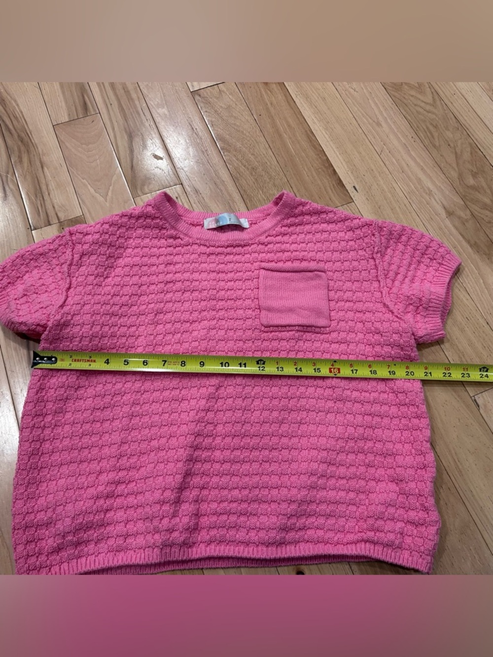 FP Beach Free People Drifter Chunky Knit Sweater Top - Pink Carnation - Medium - Picture 5 of 6